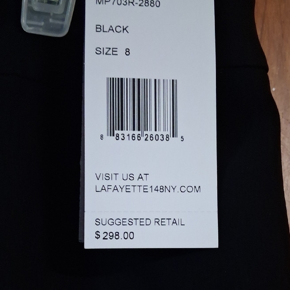 Lafayette 148 New York Elegant Black Pants - Picture 3 of 7